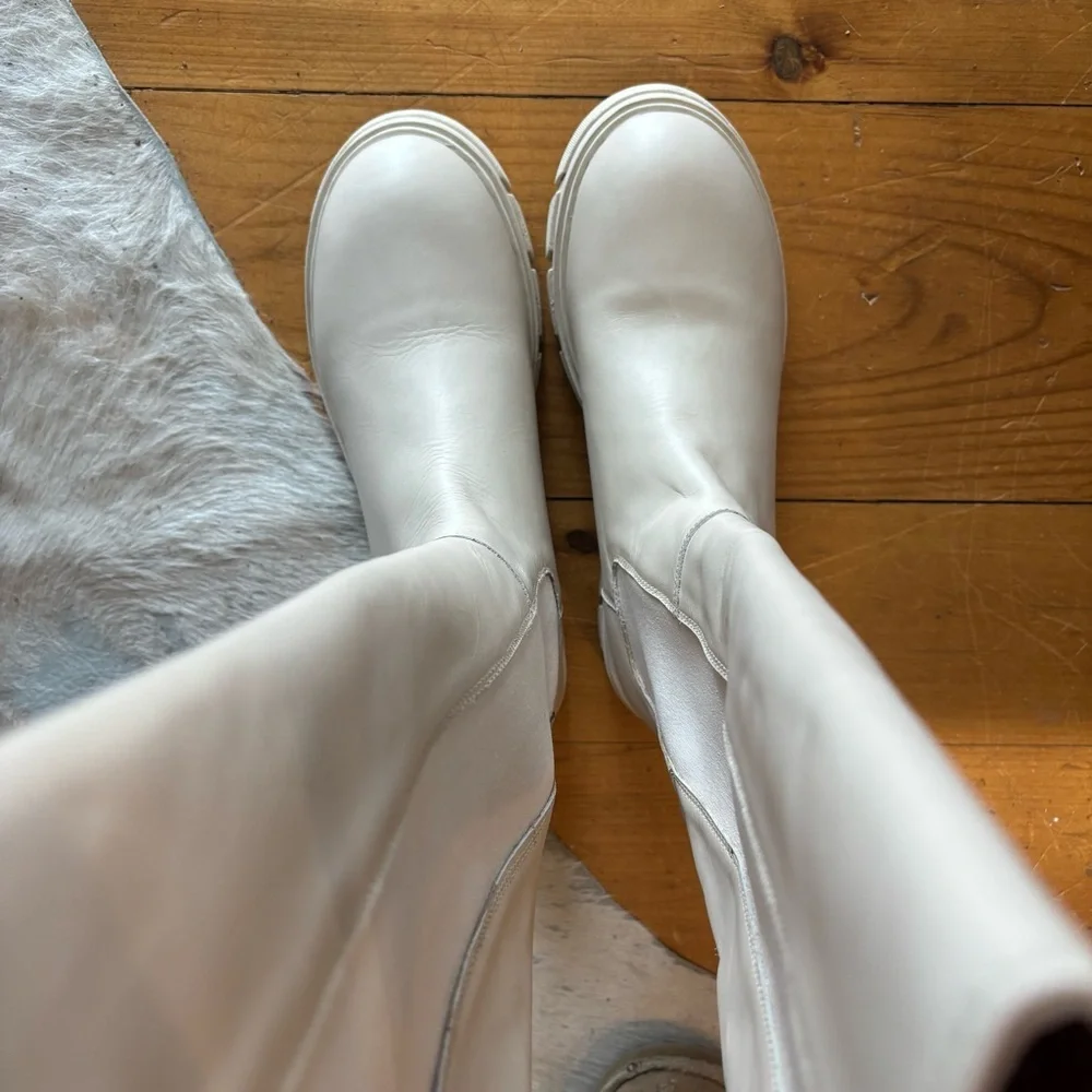 SUMMUM Woman Genuine Leather Knee-High Boots | Chic Minimalist Designer Boot
